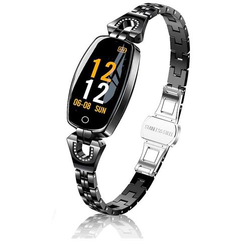 HTN Tracker Fitness Orologi Fitness Per Donne Orologio Digitale Con Frequenza Cardiaca Pressione Sanguigna Contapassi Notifica Dei Messaggi Tracker Dell'attività Di Allenamento,