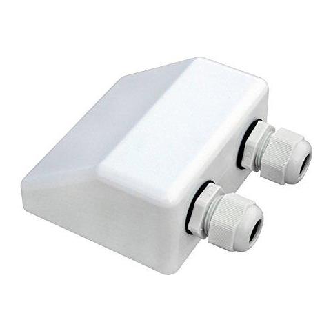 2 Pcs Passacavo Solare Doppio Ingresso Impermeabile per Passacavo