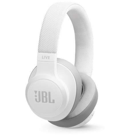 JBL Cuffie Over-Ear LIVE 500BT Wireless Bluetooth Microfono Ambient Aware e TalkThru Colore Bianco