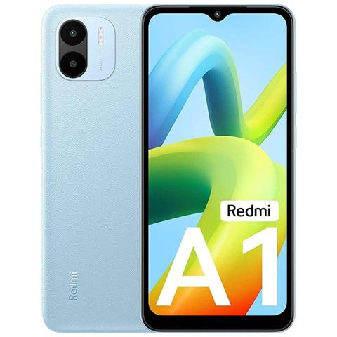 XIAOMI Redmi A1 32 GB 2 GB Ram Dual Sim Display 6.52" HD+ Slot Micro SD Fotocamera 8 Mpx Android Blu