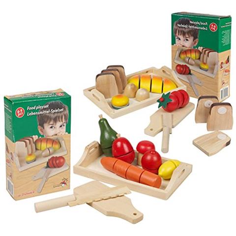 Image of 2 Pezzi. Kit Dolore Frutta Et Légumes À Découper, Möhre Champignon Citron Fiala Bois Spieleug, Magasin, Cucina Pour Enfants