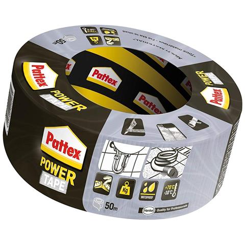 PATTEX Rotolo Nastro Adesivo Power Tape 50m Grigio