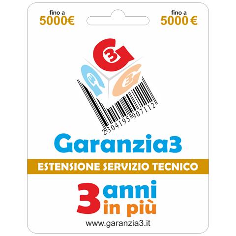 GARANZIA3 Estensione del servizio tecnico 3 anni in più con massimale di copertura a 5000 Euro