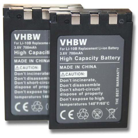 Batteria Per Sanyo DB-L80 - 740mAh | 3,7V Li-Ion | Ricambio Di Qualità | Alternativa Originale | Per Fotocamere - Foto 8