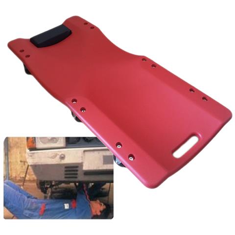 Carrello Sottauto 2 In 1 Con Sgabello - Per Meccanici, Con Materassino E Poggiatesta, 6 Ruote