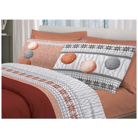 BIANCHERIAWEB Completo Lenzuola in 100% Cotone Disegno New Orsetti Matrimoniale Rosso BIANCHERIAWEB Completo Lenzuola in 100% Cotone Disegno New Orsetti Matrimoniale Rosso
