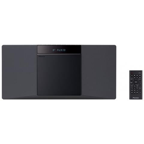 PIONEER Micro-sistema CD Slim con Bluetooth USB X-SMC02 Motabile a Parete Colore Nero