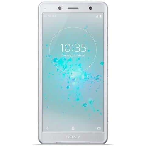 SONY Xperia XZ2 Compact 64 GB 4G / LTE Impermeabile Display 5" Full HD+ Slot Micro SD Fotocamera 19 Mpx Android Italia Argento