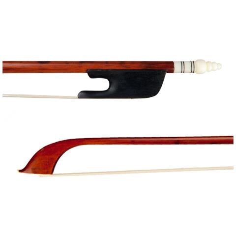JUSTGREENBOX Arco Professionale In Legno Di Serpente Per Violino 4/4 Stile Tradizionale Barocco Con Rana In Ebano