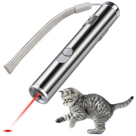 HTN Puntatore Laser Ad Allenamento Per Gatti Giocattolo Per Animali Domestici Ricaricabile Usb Con Torcia A Led