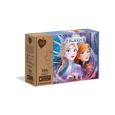 Clementoni Jewels Puzzle Frozen - 104 Teile, Für Kinder Ab 6 Jahren, Mit Glitzer-Effekten, Maße 33,5x23,5 Cm