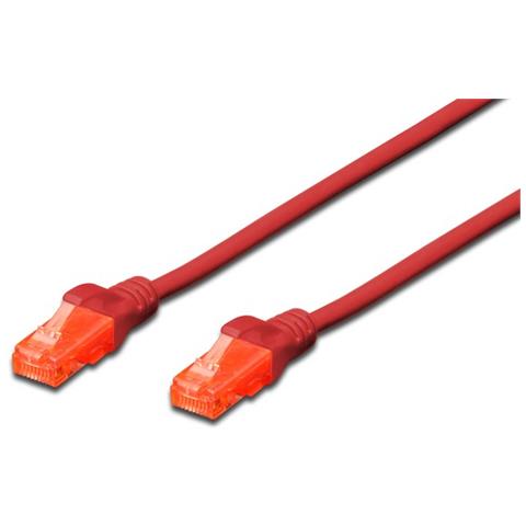 DIGITUS Cat 6 U-utp Patch Cable Cu. Pvc Length 3m Color Red