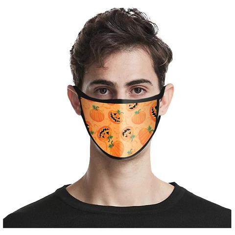 HTN 3pc Halloween Stampa Maschera Lavabile Antimidibile Traspirante