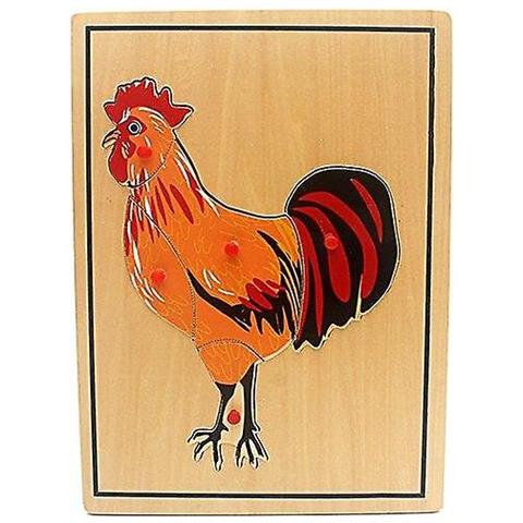Immagine di  (cock) Giocattolo Per Bambini Bambini Montessori Scienza Giocattoli Animali Puzzle Per Bambini Legno Per La Prima Infanzia Educazione Preschool Areating Learning