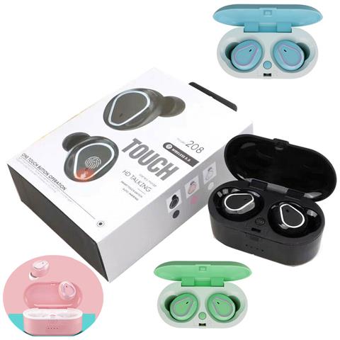 RG 208 Auricolari True Wireless con Custodia di Ricarica