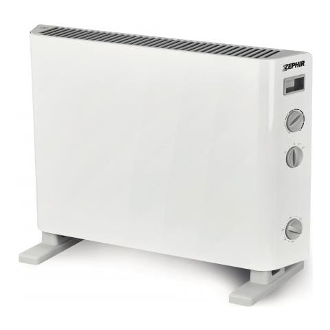 ZEPHIR ZCV2005TT-B Termoconvettore da Pavimento Turboventilato Potenza 2000 W con Timer - Bianco