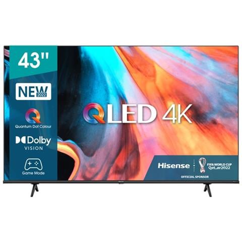 HISENSE TV QLED Ultra HD 4K 43" 43E79HQ Smart TV Vidaa U Nero 2022