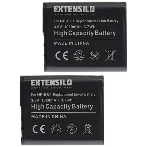 Extenslo Ersatz für Nkon EN-EL12 für Kamera / Foto DSLR (1000mAh, 3