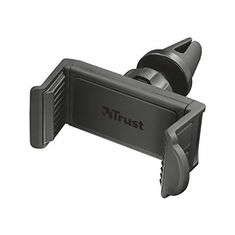TRUST Supporto universale d'auto per smartphone fino a 6", che si aggancia istantaneamente al bocchettone d'aria dell'auto