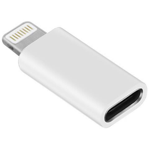 SBOX Mini Adattatore Ricarica Sincronizzazione Lightning Usb-c Bianco