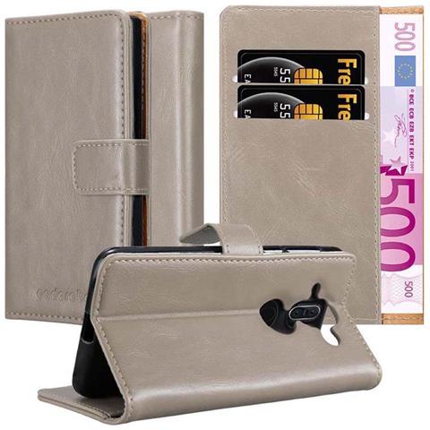 CADORABO Custodia Compatibile Con Nokia 8 Sirocco In Marrone Cappuccino - Coperchio Protettiva Con Chiusura Magnetica, Funzione Stand E Tasca Per Le Carte