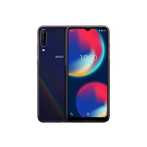 WIKO View4 Blu 64 GB Dual Sim Display 6.52" HD+ Slot Micro SD Fotocamera 13 Mpx Android 