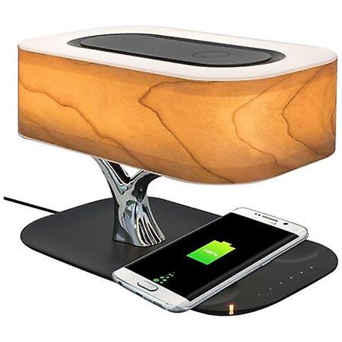SLD Caricatore Wireless Qi + Lampada A Led + Altoparlanti Bluetooth Smart Bonsai Smart Bonsai