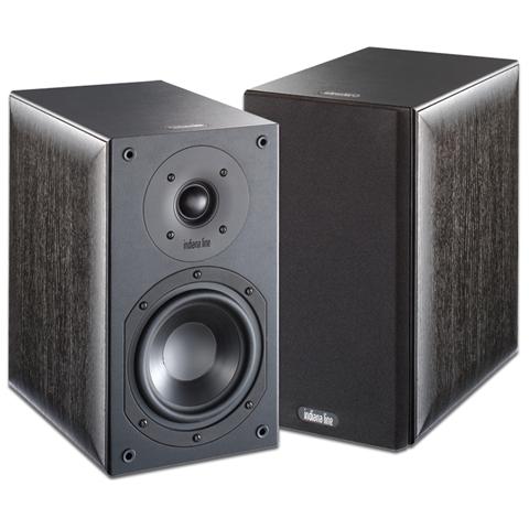 INDIANA LINE Coppia Diffusori Acustici da Scaffale Nota 250 a 2 vie Potenza 80 Watt Colore Nero 
