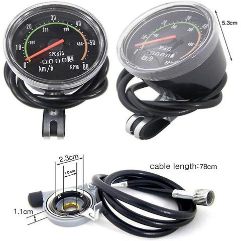 Image of Nuovo Tacho Meccanico Universal Classic Bicycle Cycling Chiling Counter Stop Owatch Bicycle Bicycle Insegnamento Per La Bicicletta