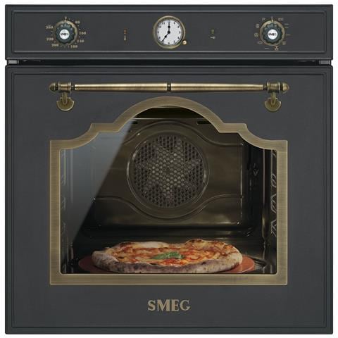 SMEG Forno Elettrico da Incasso Cortina SFP750AOPZ Capacità 65 L Multifunzione Ventilato Potenza 3000 W Colore Antracite