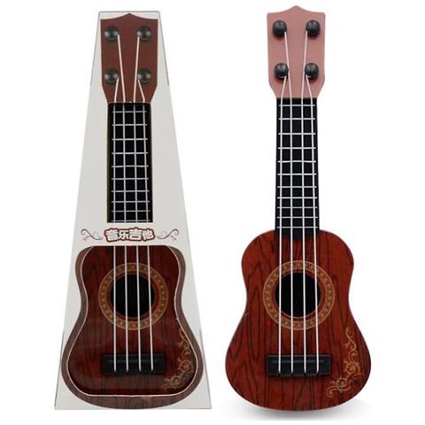 INLAW Musica Musica Instrument Strument Guitar Toy Mini Four String Guitar (brown) 