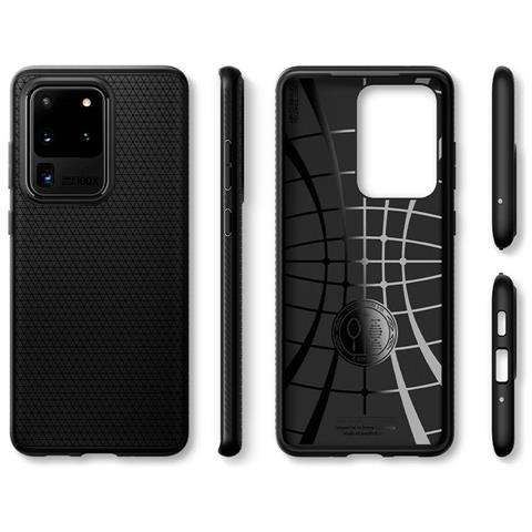SPIGEN Custodia Cover Spigen Per Telefono Cellulare Smartphone Samsung Galaxy S20 Ultra Liquid Air Nero