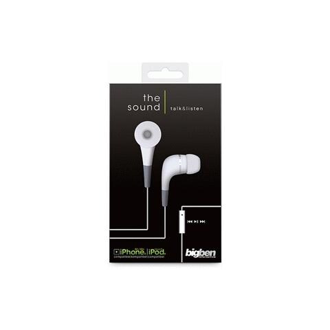 BIGBEN Interactive The sound - talk & listen, Stereofonico, Bianco, Cablato, 3,5 mm, iPhone iPod Touch 3G / 3GS, Multi
