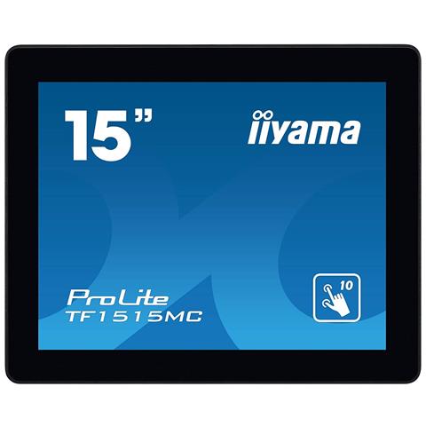 IIYAMA Monitor 15" LED VA TF1515MC-B2 XGA 1024x768 Tempo di Risposta 8ms