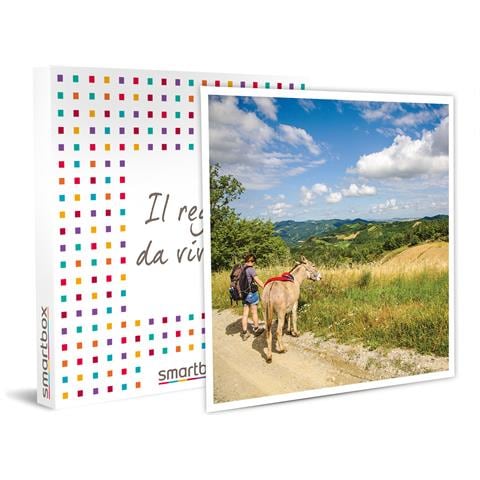 Image of Cofanetto Regalo Per Uomo - Al Cuore Dell'appennino Romagnolo: Passeggiata Con Asinelli E Degustazione Di Prodotti Tipici Per 2 - Idee Regalo Originale Per Lui