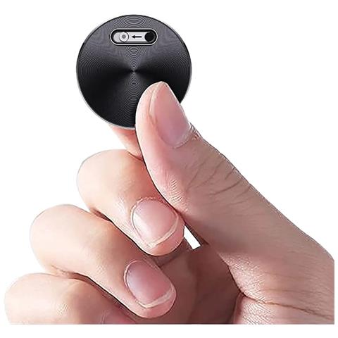 Mini Registratore Magnetico Ad Attivazione Vocale | Dimensioni 3,4x3,4x0,8 Cm | Peso 11 G | Batteria Agli Ioni Di Litio | 24 Ore Di Registrazione | Formato WAV