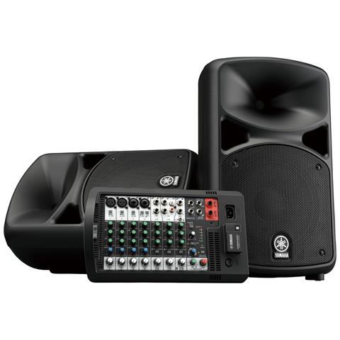 YAMAHA Sistema PA Portatile Stagepas 600BT con 2 Diffusori da 10" Potenza 680 Watt Bluetooth - Nero