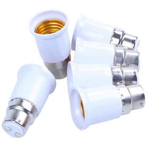 HTN Set Di 5 B22 A E27 Società Della Lampada Dell'adattatore Lampadina B22 - Convertitore Led E27 Per Lampadina Lampadina E27 Base Jiujiuso