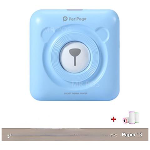 SLD Stampante Portatile Bluetooth Mini Stampante Fotografica Con 3 Rotoli Therm