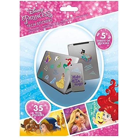 PYRAMID INTERNATIONAL Disney - Kit Di 35 Adesivi Principesse Ts7402, Multicolore
