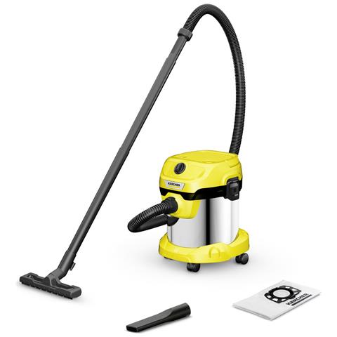 KARCHER Aspiracenere / Polvere / Liquidi / Soffiatore Kombo - 1000 W - 150 Mbar / 15Kpa - 15 L / S 