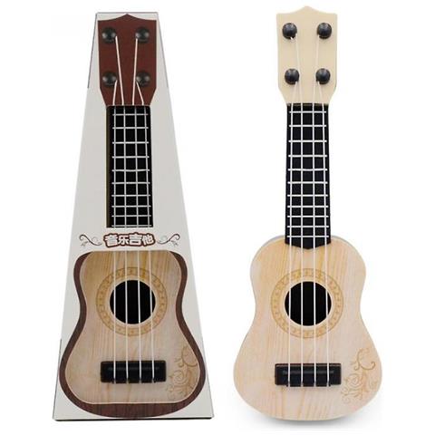 INLAW Music Music Enlightenment Strument Guitar Toy Mini Four String Guitar (beige) 