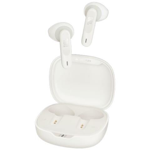 JBL Vibe Flex Auricolari True Wireless con Custodia di Ricarica Colore Bianco