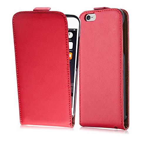 Cadorabo Custodia Per Apple Iphone 6 Plus / iphone 6s Plus In Rosso Chili - Protezione In Stile Flip Di Similpelle Fine - Case Cover Wallet Book Etui