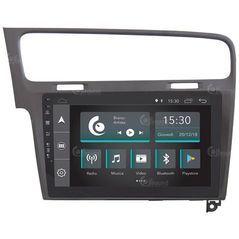 JF SOUND CAR AUDIO TEM Autoradio Custom Fit Golf 7 Android Gps Bluetooth Wifi Dab Usb Full Hd Touchscreen Display 10”