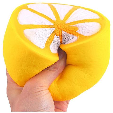 Squishy Mezzo Limone Fresco Lemine Slowing Catene Di Tasti Stress Da Frutta Giocattolo Pallchain Fascino