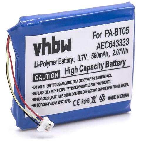 VHBW Batteria Compatibile Con Beats Studio 3 A1914 Auricolari Cuffie Wireless (560mah, 3,7v, Li-poly)