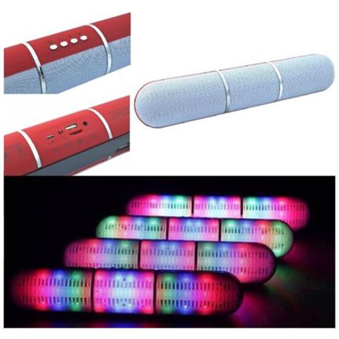 Trade Shop Cassa Speaker Bluetooth Fm Tf Aux Usb Vivavoce Pulse Led Ipod Smartphone Tablet