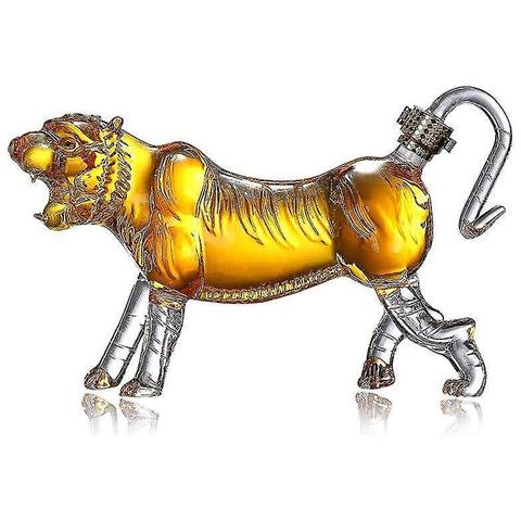 HTN 500 Ml Novelty Animal Tiger Style Home Bar Decanter Whisky Per Scotch Bourbon