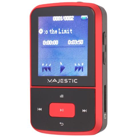 MAJESTIC BT-3284R MP3 Lettore MP3 Colore Nero /Rosso